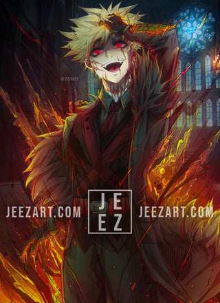 Villain Bakugo 💥💀 Print