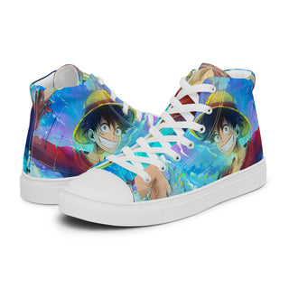 Luffy One Piece Menโs high top shoes