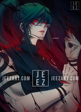 Maki x Sukuna ⚔😳 Print