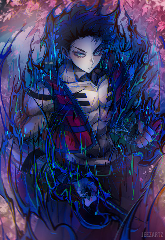 Destruction Hashira Akaza Print ❄️🌸