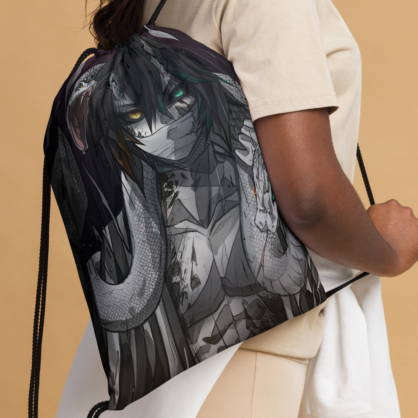 Demon Obanai Drawstring Bag