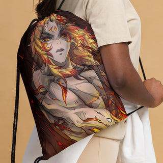 Demon Rengoku Drawstring Bag