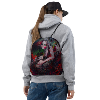 Upper Moon 6 Gyutaro and Daki Drawstring bag
