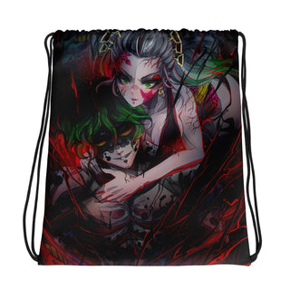 Upper Moon 6 Gyutaro and Daki Drawstring bag