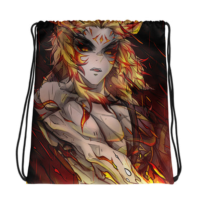 Demon Rengoku Drawstring Bag