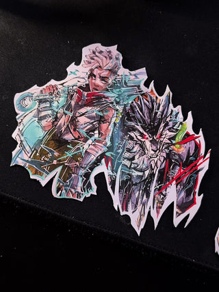 Ekko and Warwick stickers