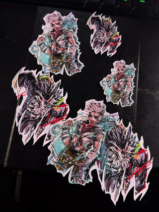 Ekko and Warwick dual sticker