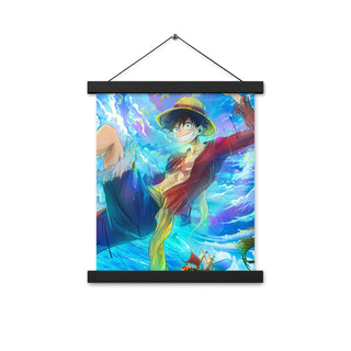 Luffy One Piece Poster with hangers