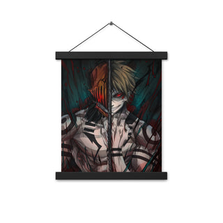 Denji x Sukuna Poster with hangers