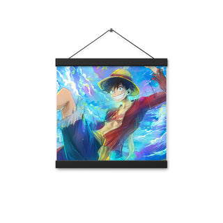 Luffy One Piece Poster with hangers