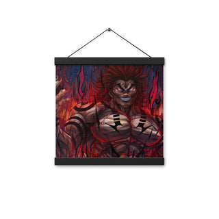 Yujiro Hanma x Sukuna Poster with hangers