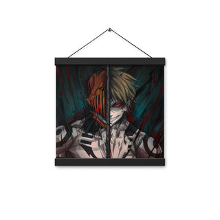 Denji x Sukuna Poster with hangers