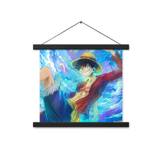 Luffy One Piece Poster with hangers