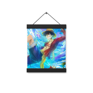 Luffy One Piece Poster with hangers