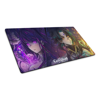 Raiden Shogun & Xiao Genshin Impact Gaming Mouse Pad