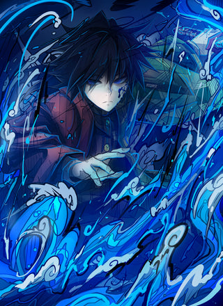 Water Hashira Giyu Tomioka Print 🌊🌊