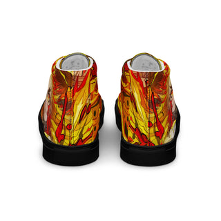 Flame Hashira Rengoku Men’s high top shoes