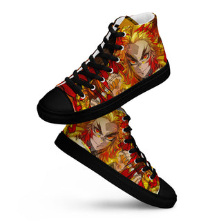 Flame Hashira Rengoku Men’s high top shoes