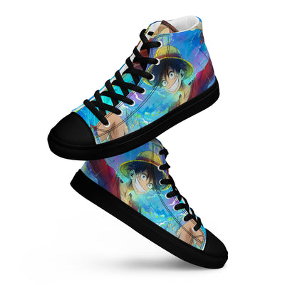Luffy One Piece Men’s high top shoes