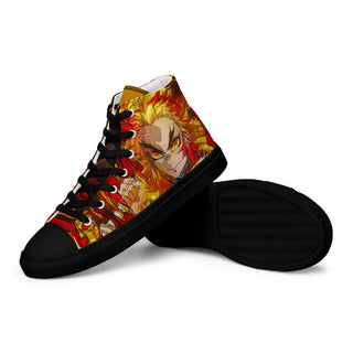 Flame Hashira Rengoku Men’s high top shoes