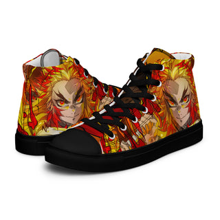 Flame Hashira Rengoku Men’s high top shoes