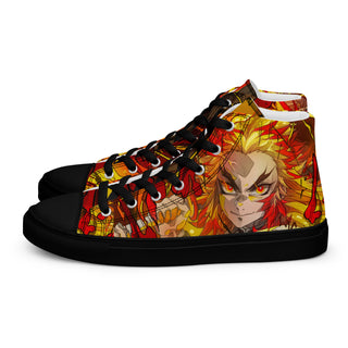 Flame Hashira Rengoku Men’s high top shoes