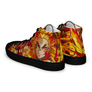 Flame Hashira Rengoku Men’s high top shoes