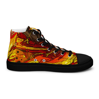 Flame Hashira Rengoku Men’s high top shoes