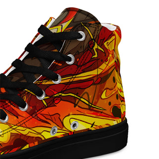 Flame Hashira Rengoku Men’s high top shoes