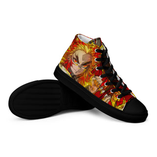 Flame Hashira Rengoku Men’s high top shoes