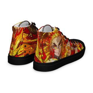 Flame Hashira Rengoku Men’s high top shoes