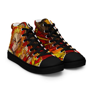 Flame Hashira Rengoku Men’s high top shoes