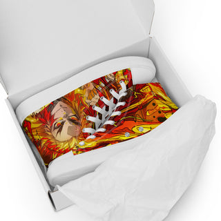 Flame Hashira Rengoku Men’s high top shoes