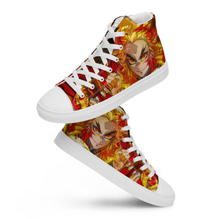 Flame Hashira Rengoku Men’s high top shoes