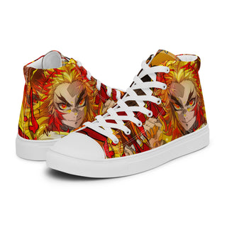 Flame Hashira Rengoku Men’s high top shoes