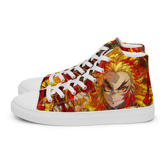 Flame Hashira Rengoku Men’s high top shoes