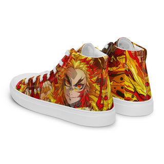 Flame Hashira Rengoku Men’s high top shoes