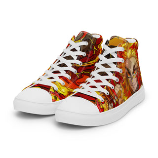 Flame Hashira Rengoku Men’s high top shoes