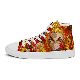 Flame Hashira Rengoku Men’s high top shoes