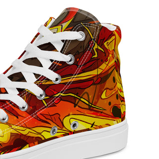 Flame Hashira Rengoku Men’s high top shoes