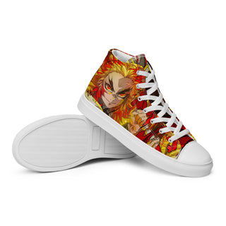 Flame Hashira Rengoku Men’s high top shoes