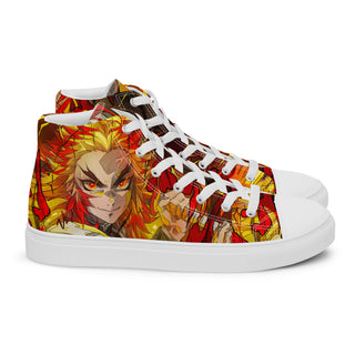 Flame Hashira Rengoku Men’s high top shoes