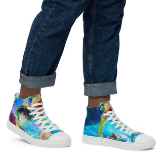 Luffy One Piece Men’s high top shoes