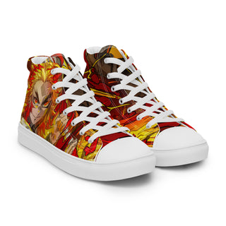 Flame Hashira Rengoku Men’s high top shoes