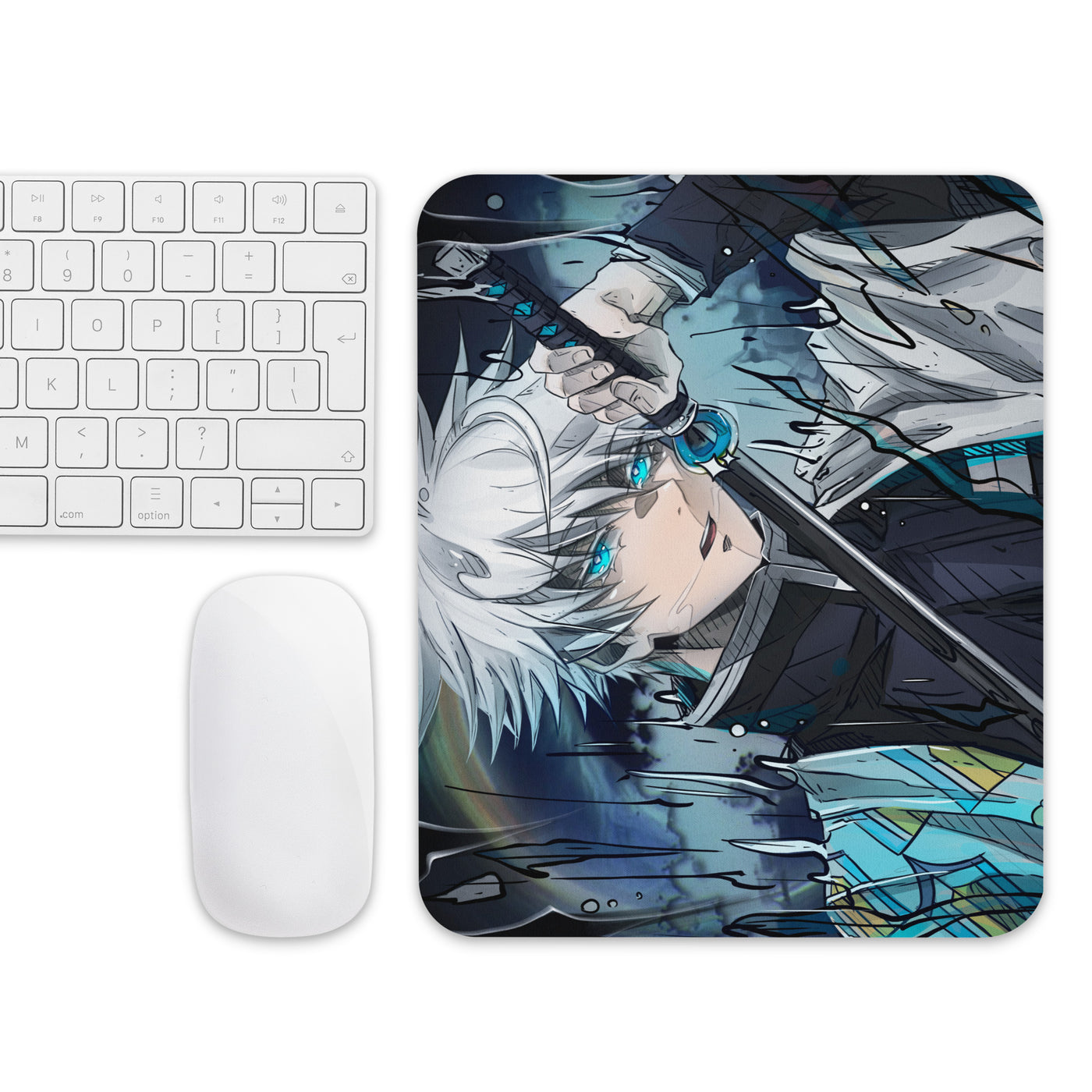 Gojou in Demon Slayer Mouse Pad