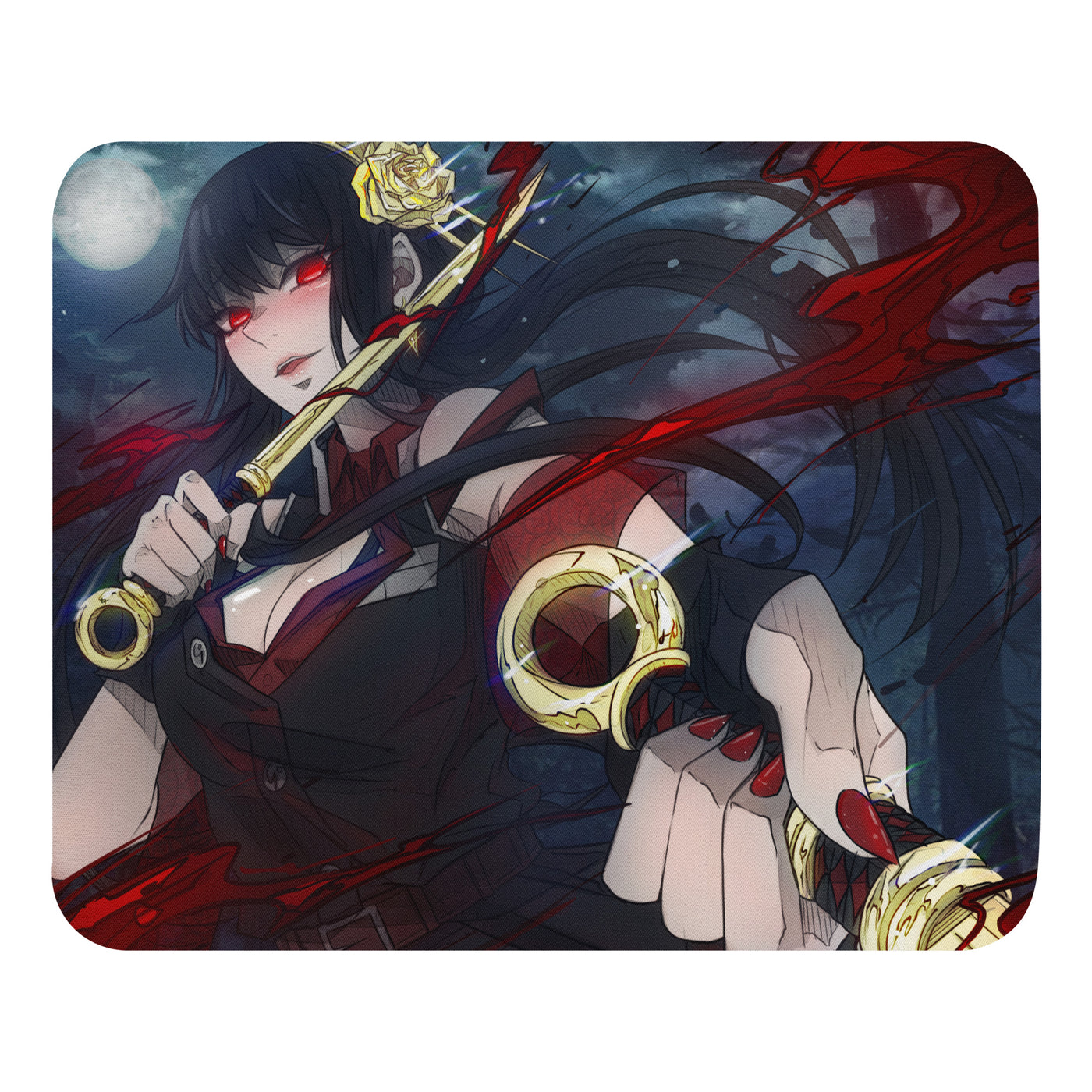 Yor Forger as a Demon Slayer Mouse Pad