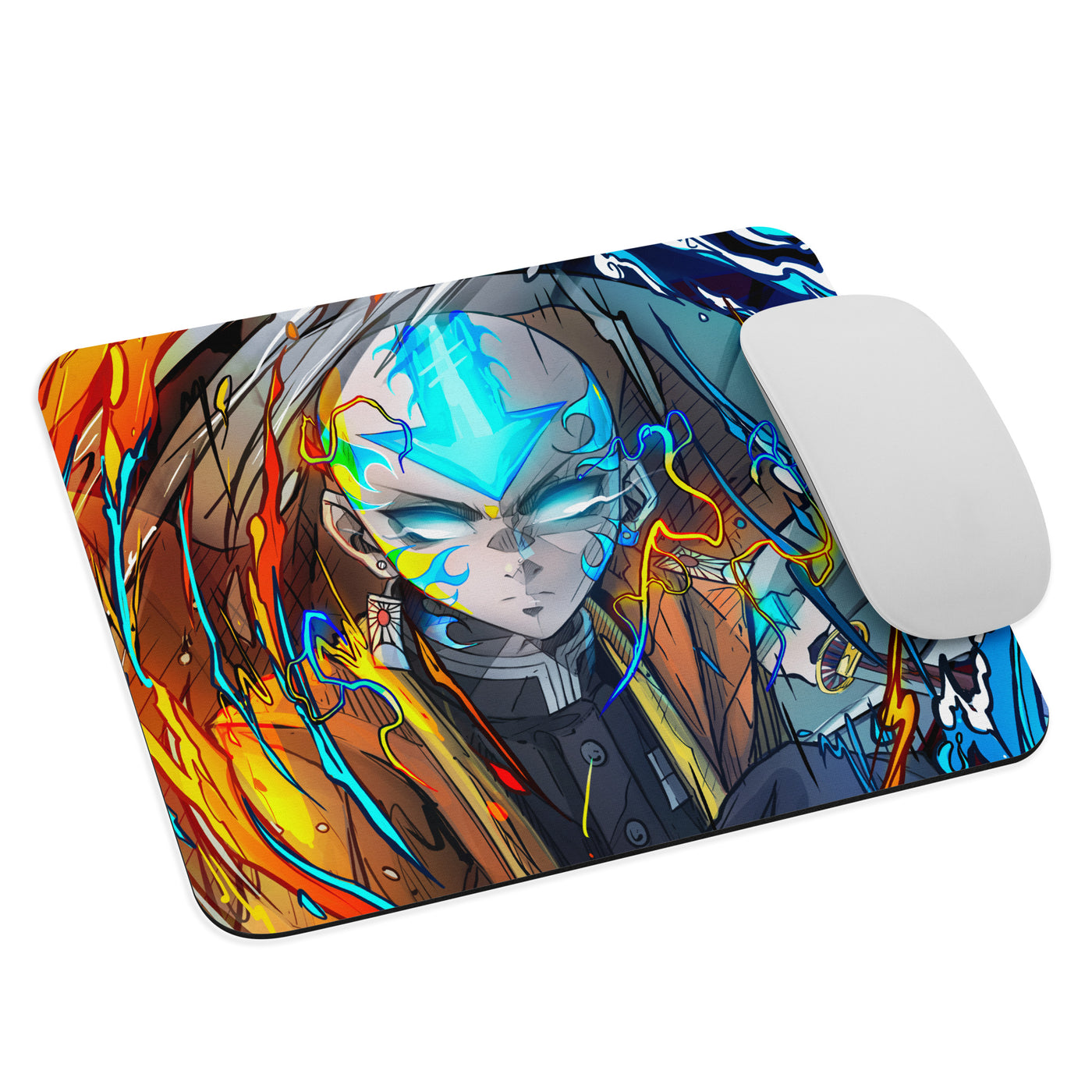 Aang in Demon Slayer Mouse Pad