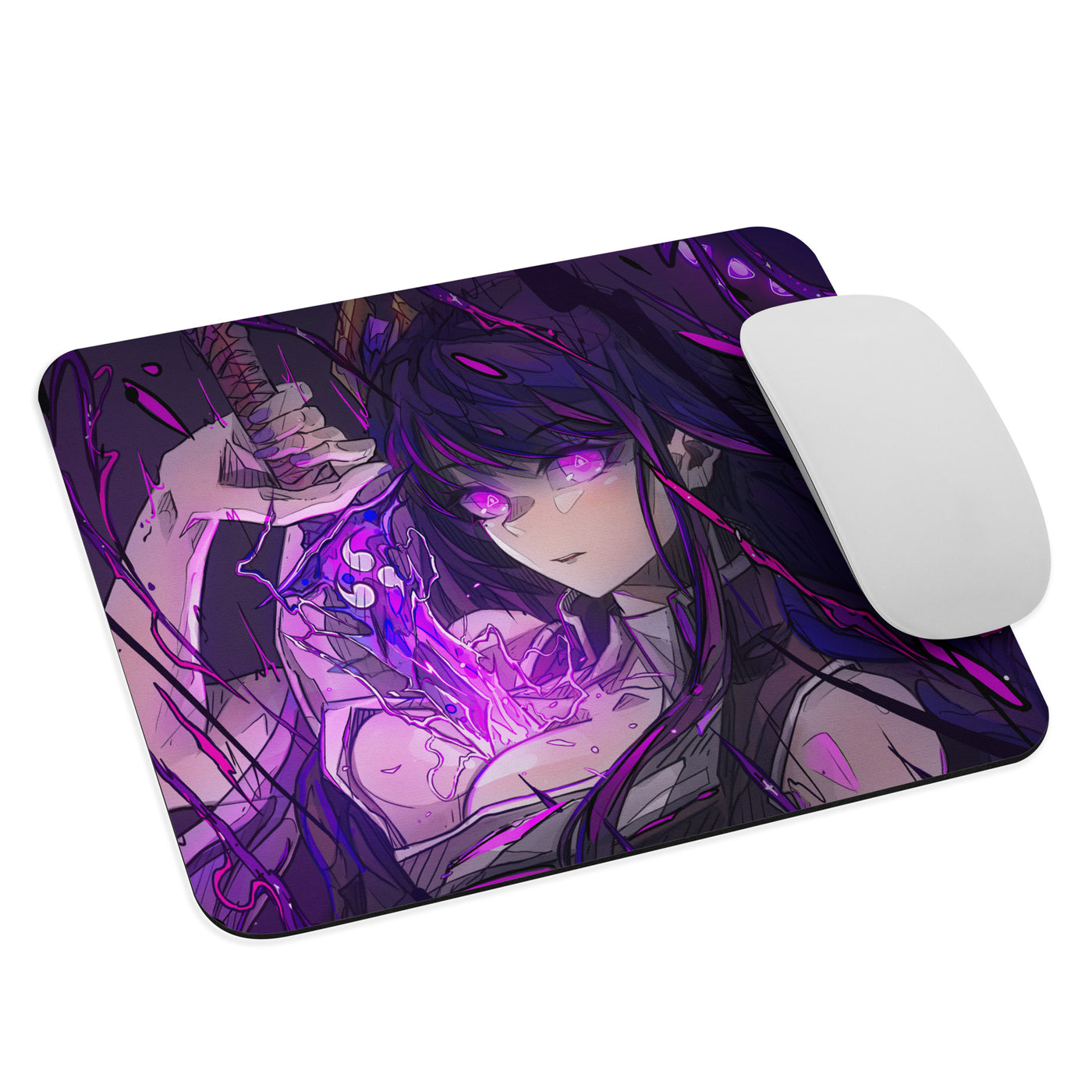 Raiden Shogun in Demon Slayer Mouse Pad