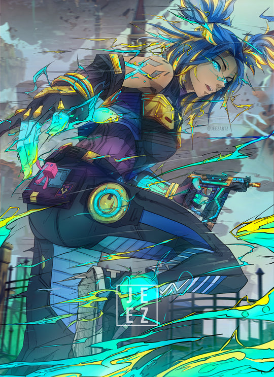 Neon Valorant Print