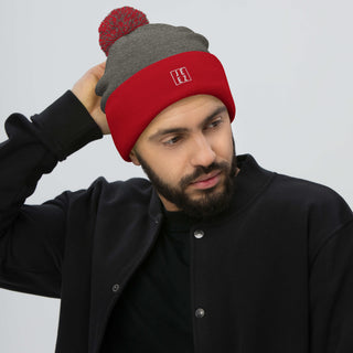 Jeez Logo Pom-Pom Beanie